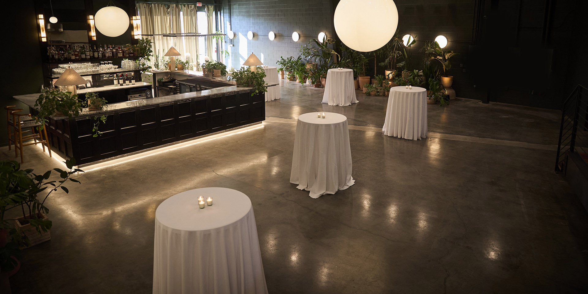 Intimate moody wedding venue in Kansas City perfect for cocktail wedding.
