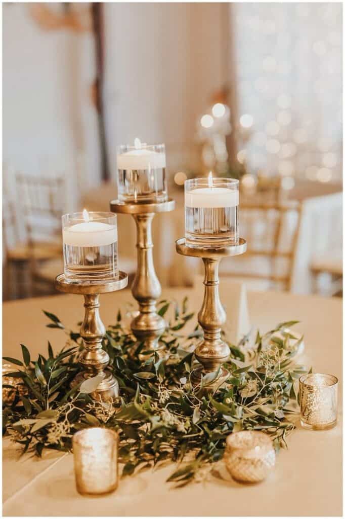 Greenery centerpieces