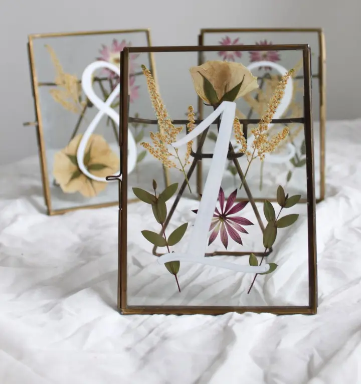 Wedding table number ideas